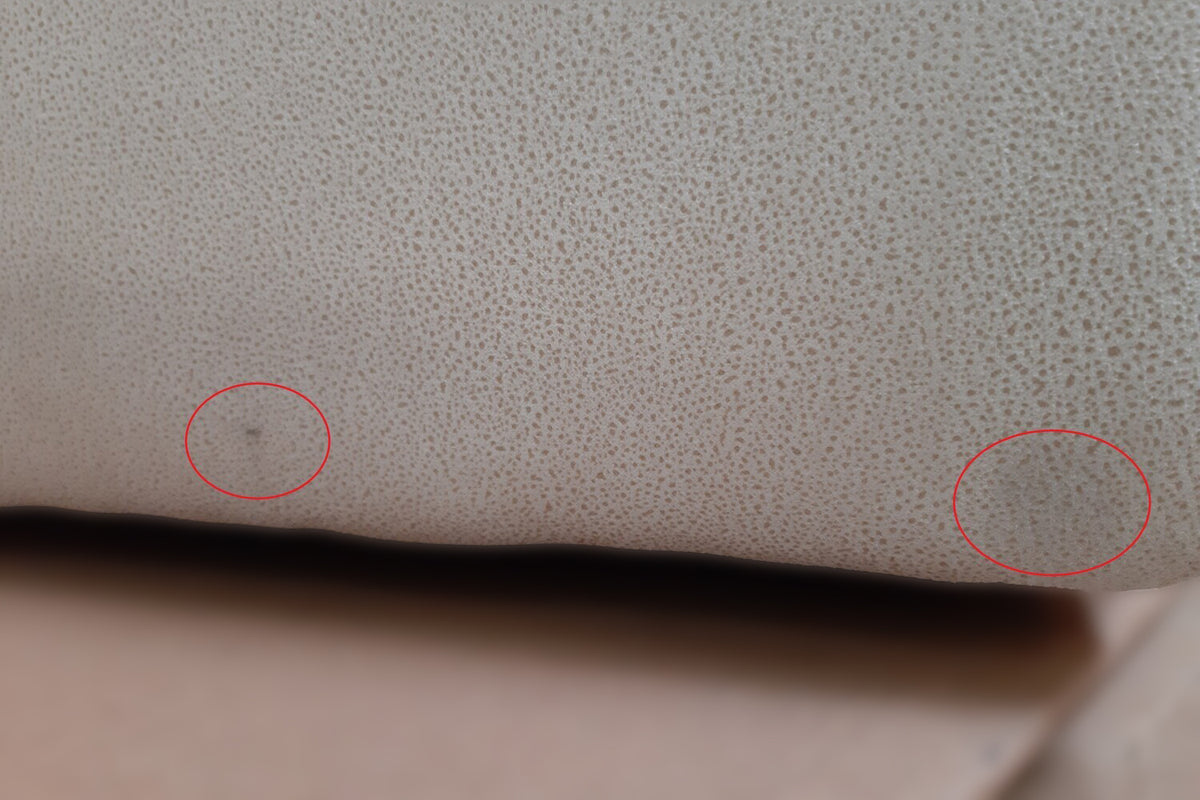 B-Ware KAWOLA Stuhl Cali Sessel Microfaser taupe Füße Edelstahl