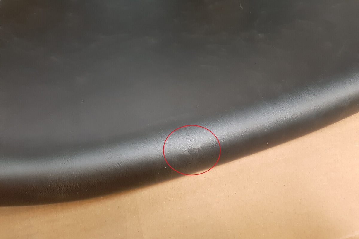 KAWOLA B-Ware Stuhl Loui Sessel Kunstleder schwarz Füße Edelstahl