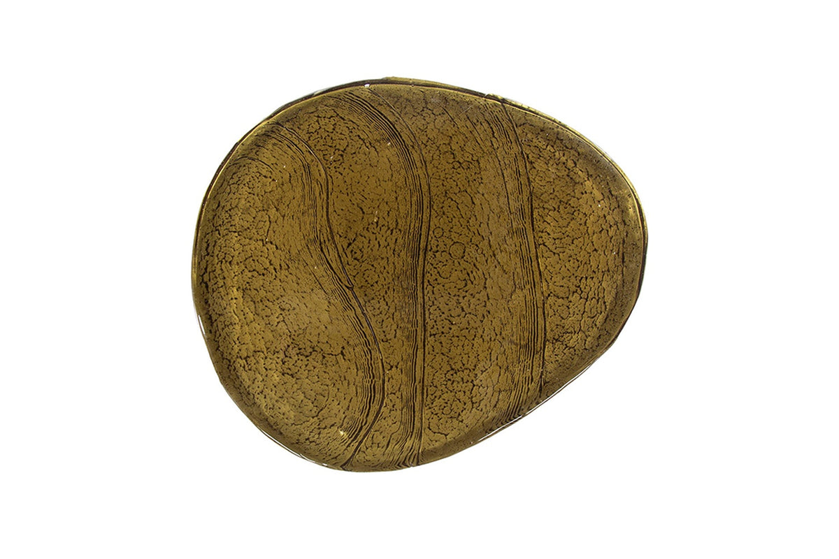 KAWOLA Beistelltisch DARI XL Glas gold