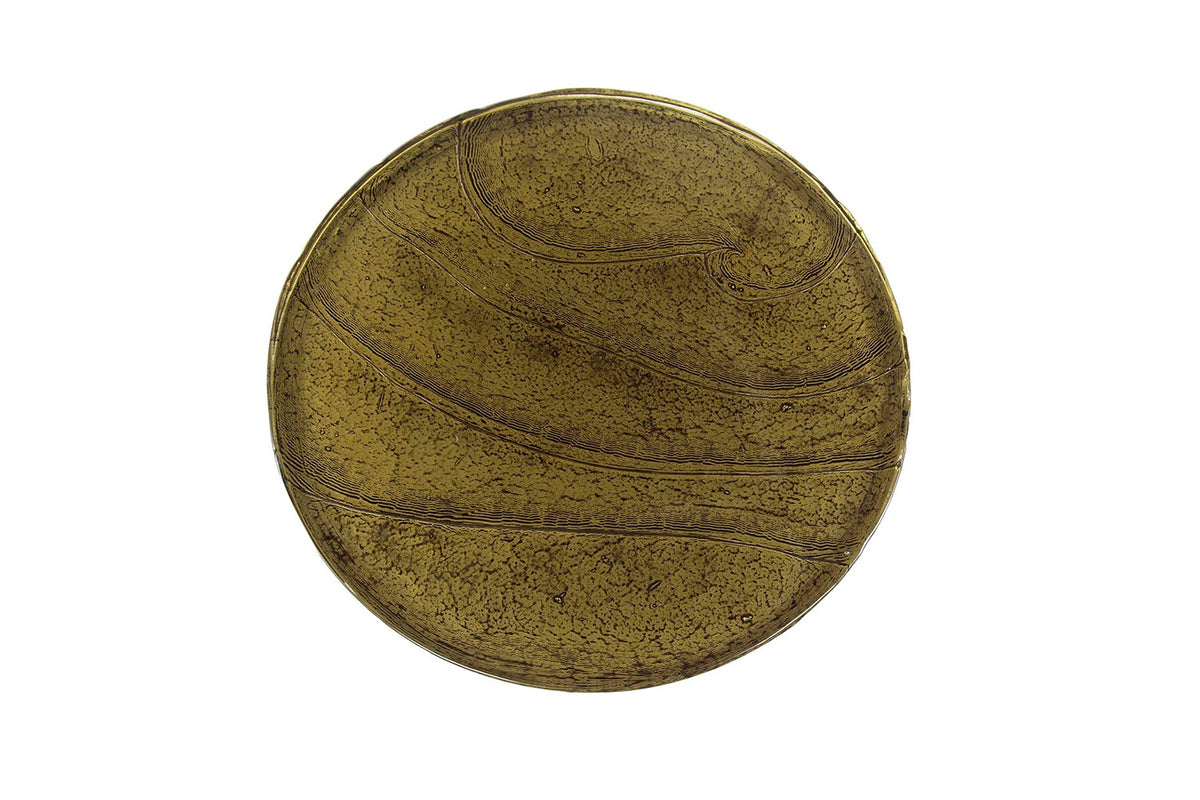 KAWOLA Beistelltisch MOKKA Glas gold