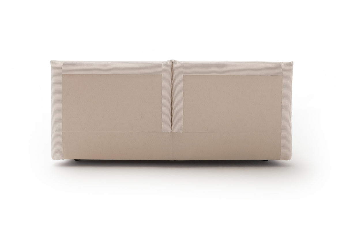 KAWOLA Bett HENRY Polsterbett Cord taupe
