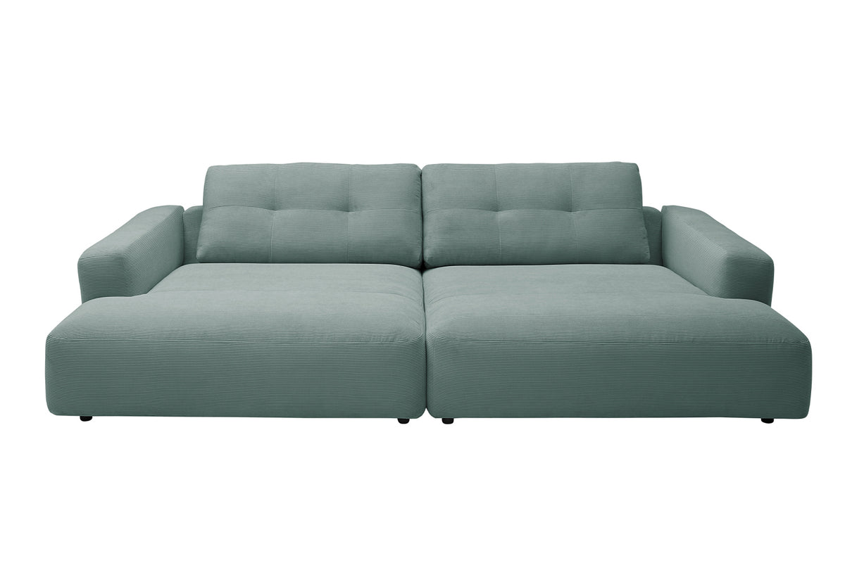 KAWOLA Big Sofa MIKA Feincord grün
