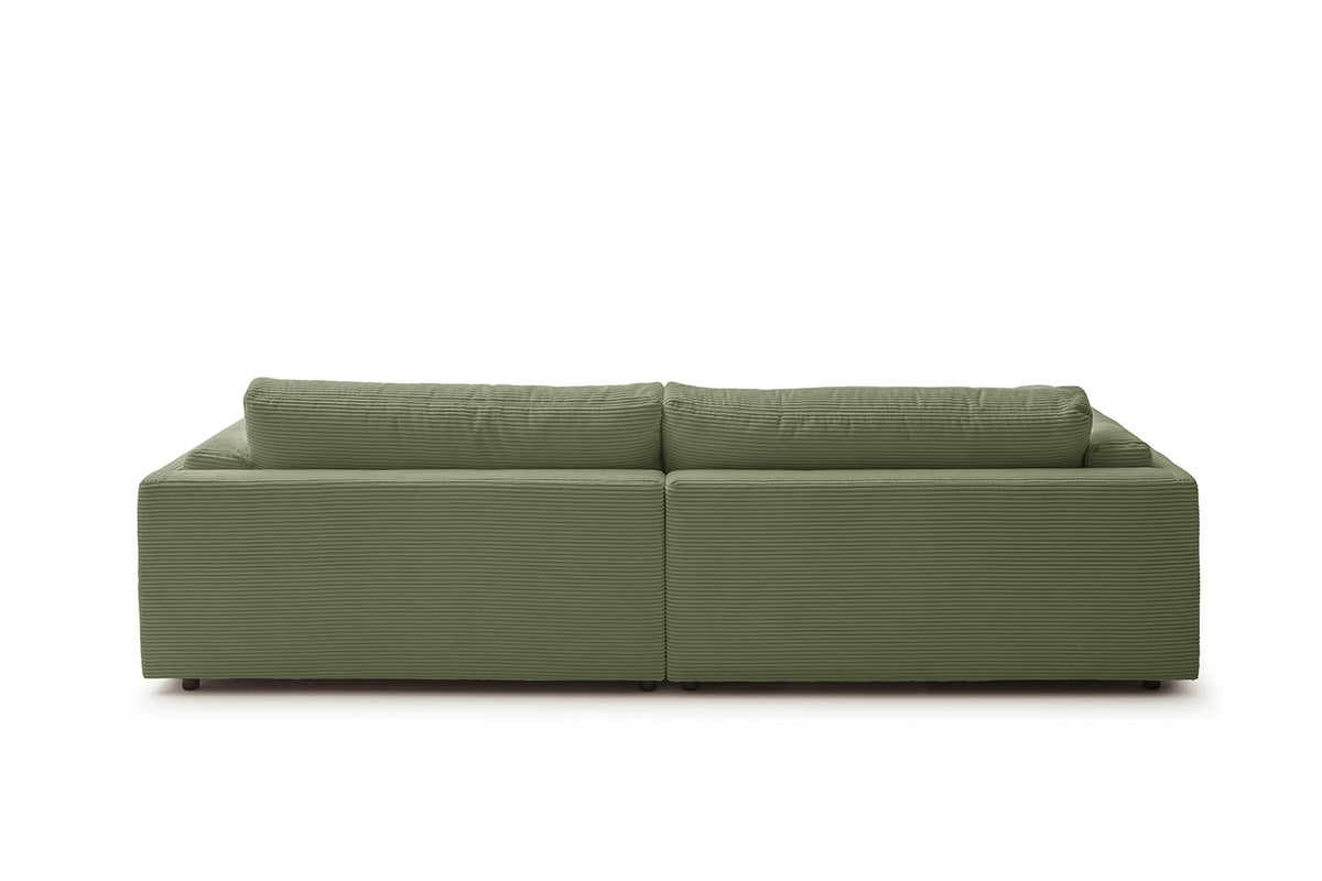 KAWOLA Big Sofa RAINA Cord olivgrün