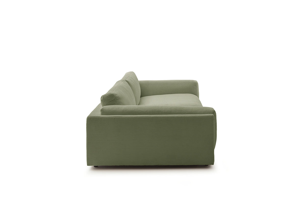 KAWOLA Big Sofa RAINA Cord olivgrün