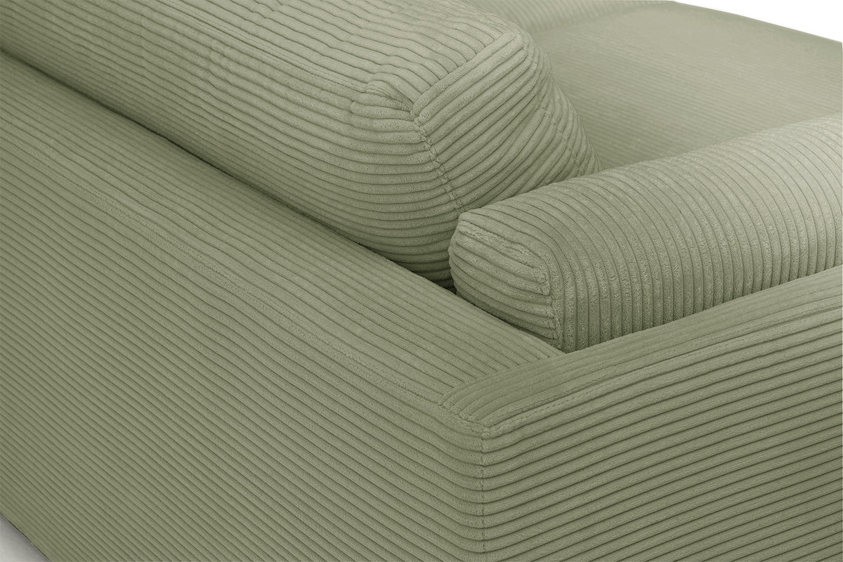 KAWOLA Big Sofa RAINA Cord olivgrün