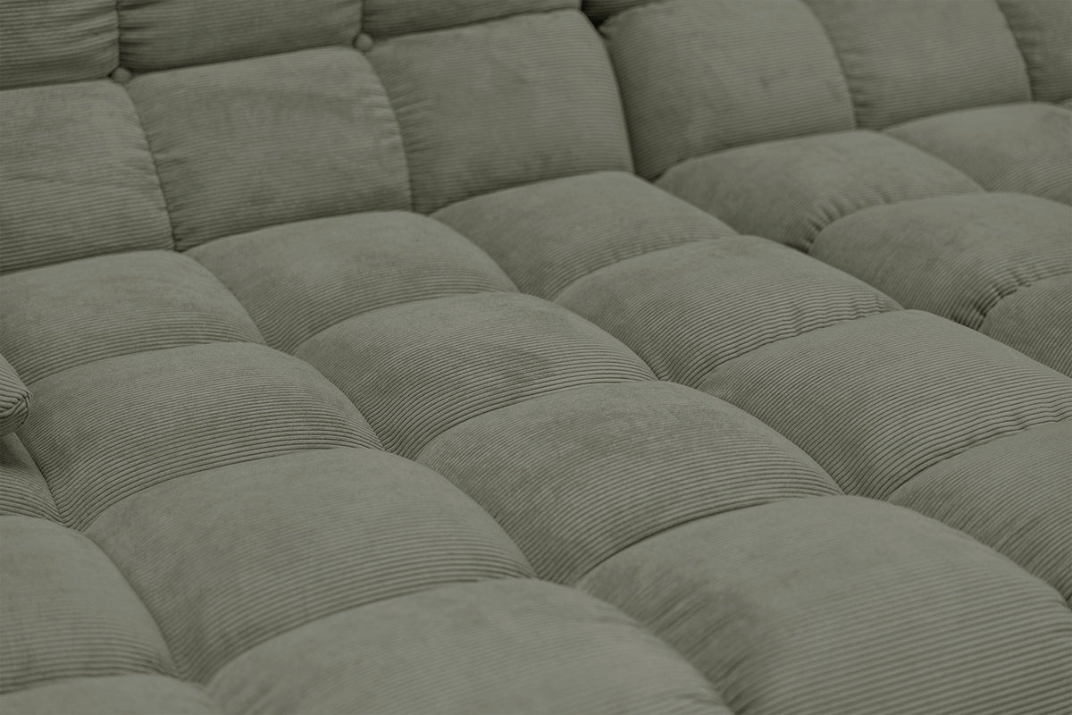 KAWOLA Big Sofa VIVIEN Feincord olivgrün
