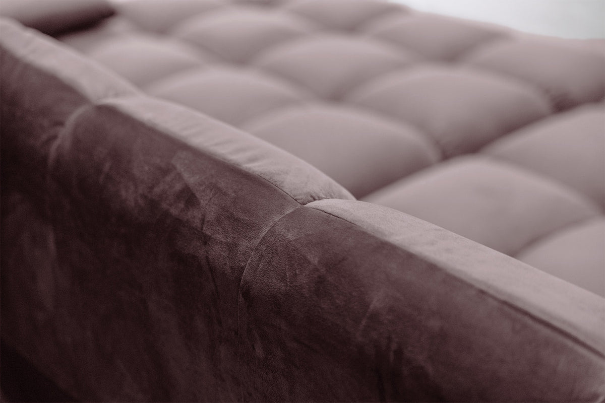 KAWOLA Big Sofa VIVIEN Velvet roségrau