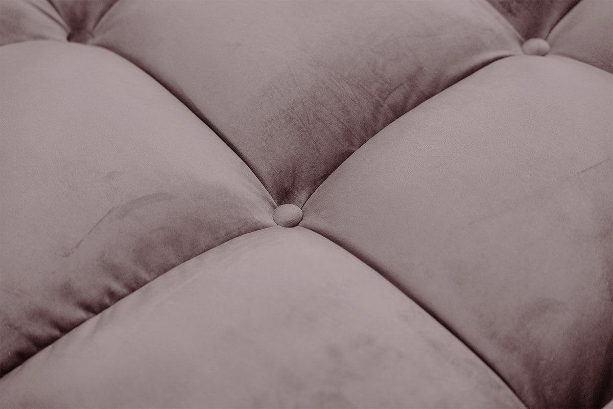 KAWOLA Big Sofa VIVIEN Velvet roségrau
