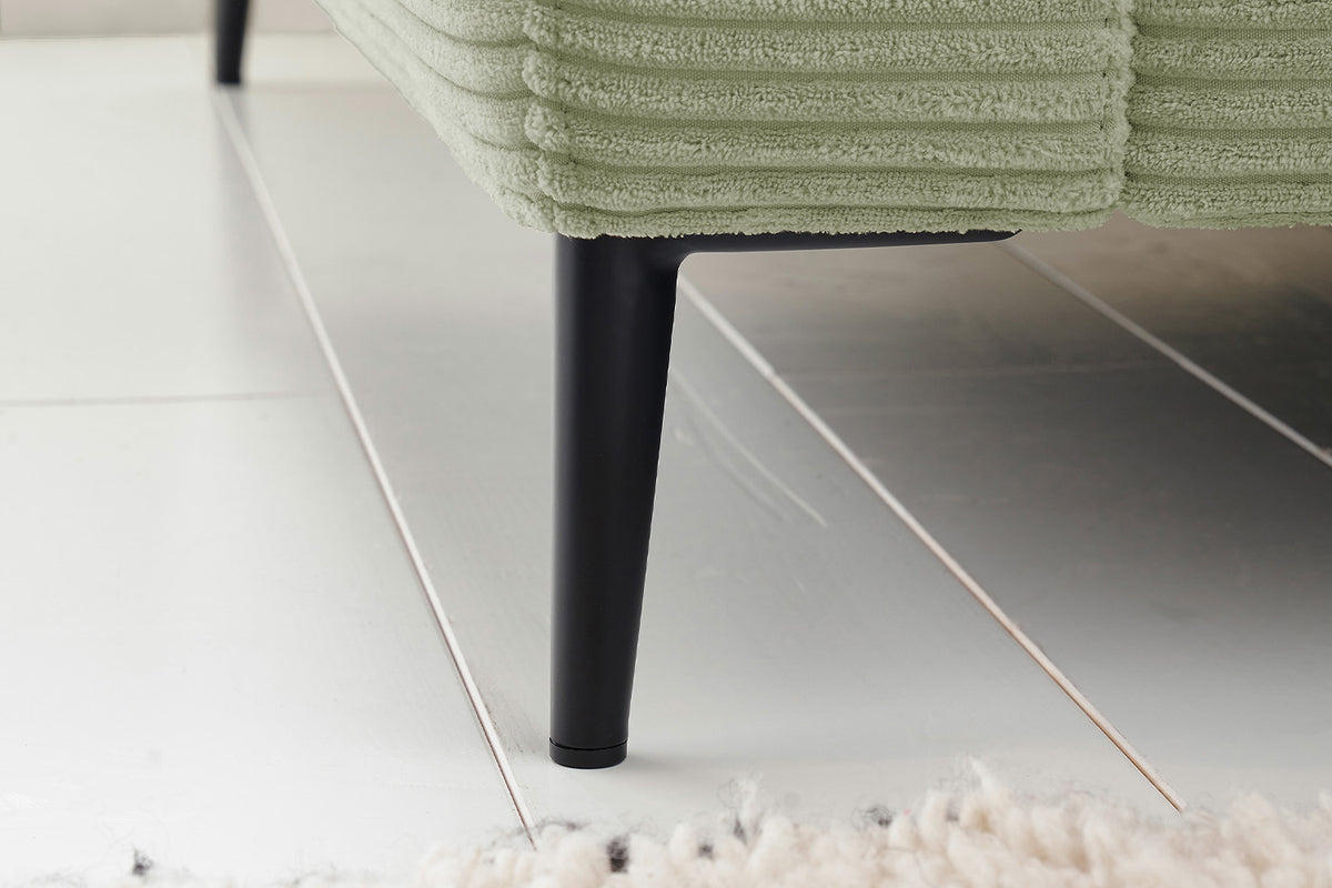 KAWOLA Ecksofa CARA Sofa Cord olivgrün