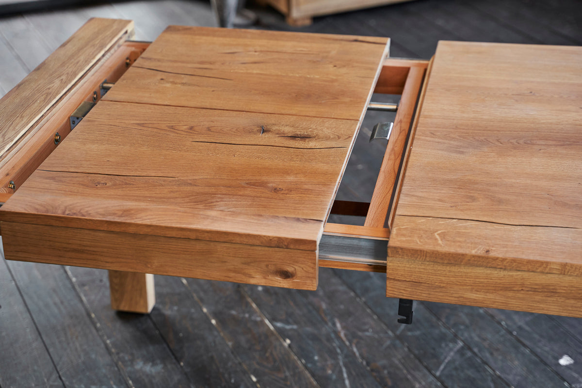 KAWOLA Esstisch LIAN Ausziehbar Eiche massiv