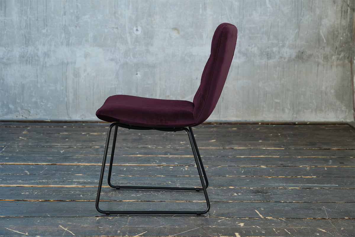 KAWOLA Esszimmerstuhl NEW CHARME Velvet purple