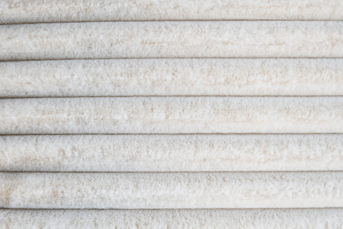 KAWOLA Hocker WIOLO SOFT Sitzelement für Modulsofa Weicher Breitcord cremeweiß