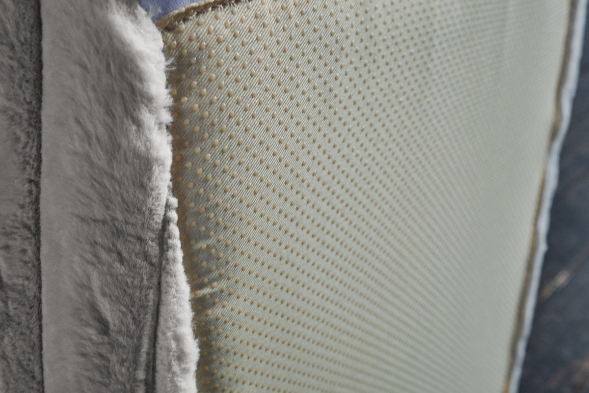 KAWOLA Hocker WIOLO SOFT Sitzelement für Modulsofa Weicher Breitcord grau