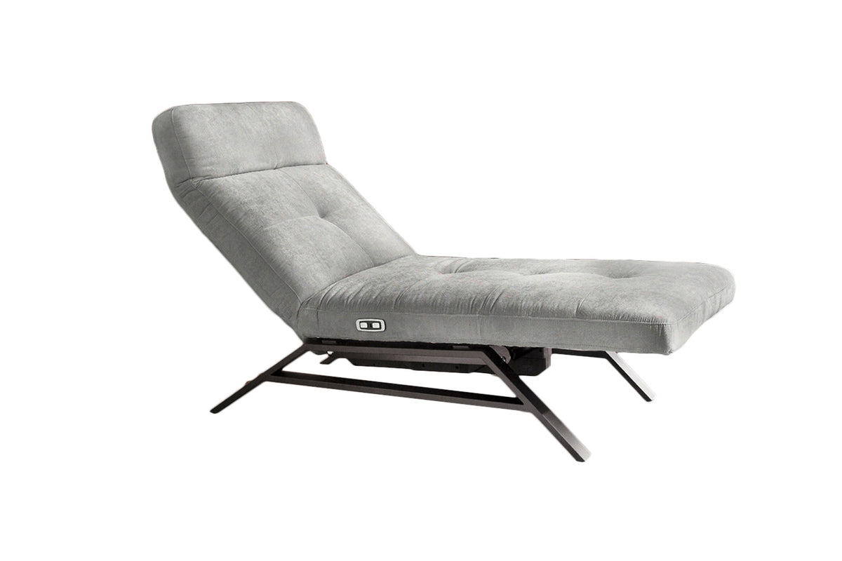 KAWOLA Liege AMERIVA Relaxliege Velvet silber