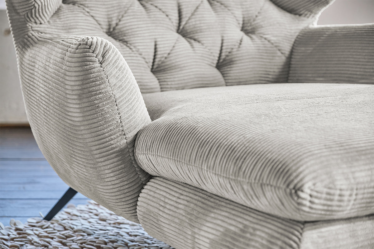 KAWOLA Longseat CHARME Cord hellgrau