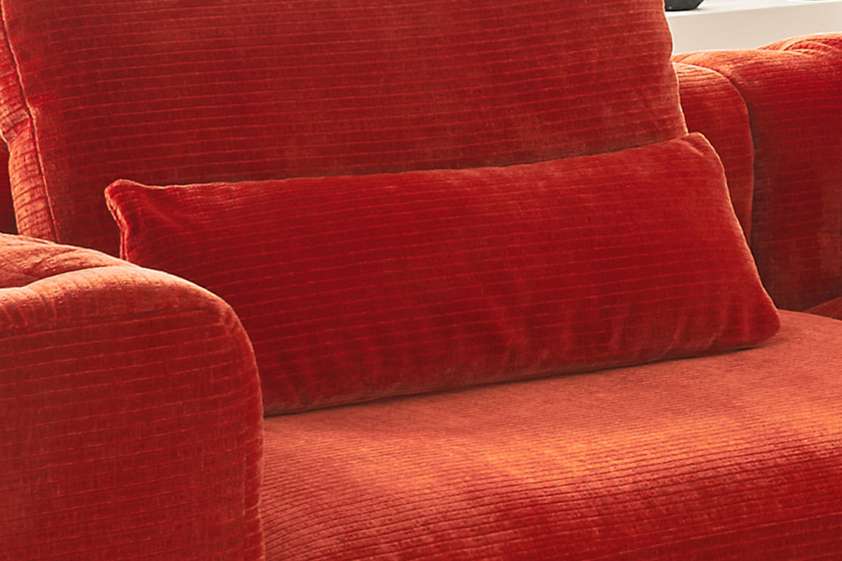 KAWOLA Nierenkissen SEPHI groß Cord Vintage rot