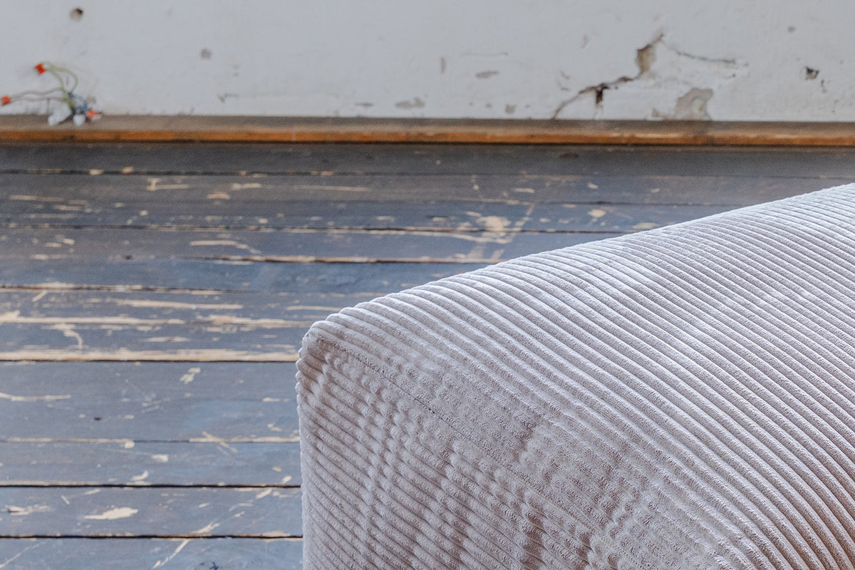 KAWOLA Sitzelement MIA Hocker Cord taupe