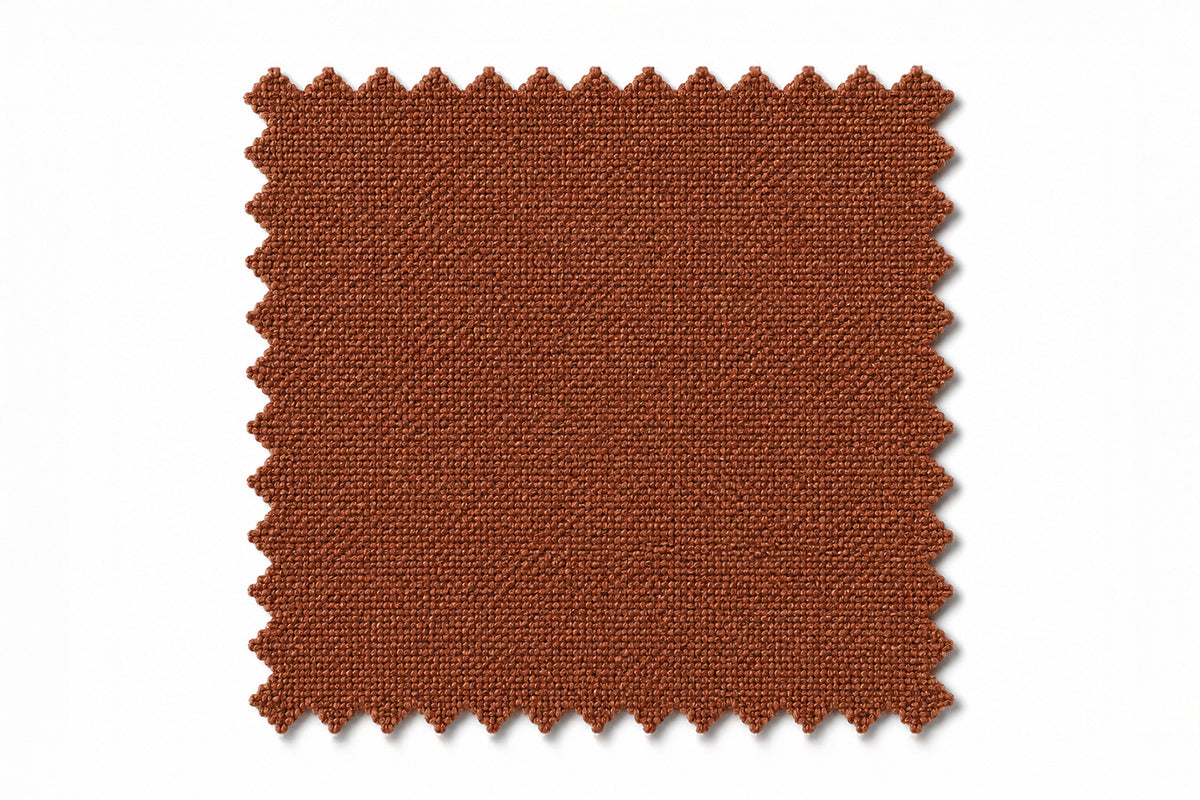 KAWOLA Sofa AMINA 3-Sitzer Stoff cognac