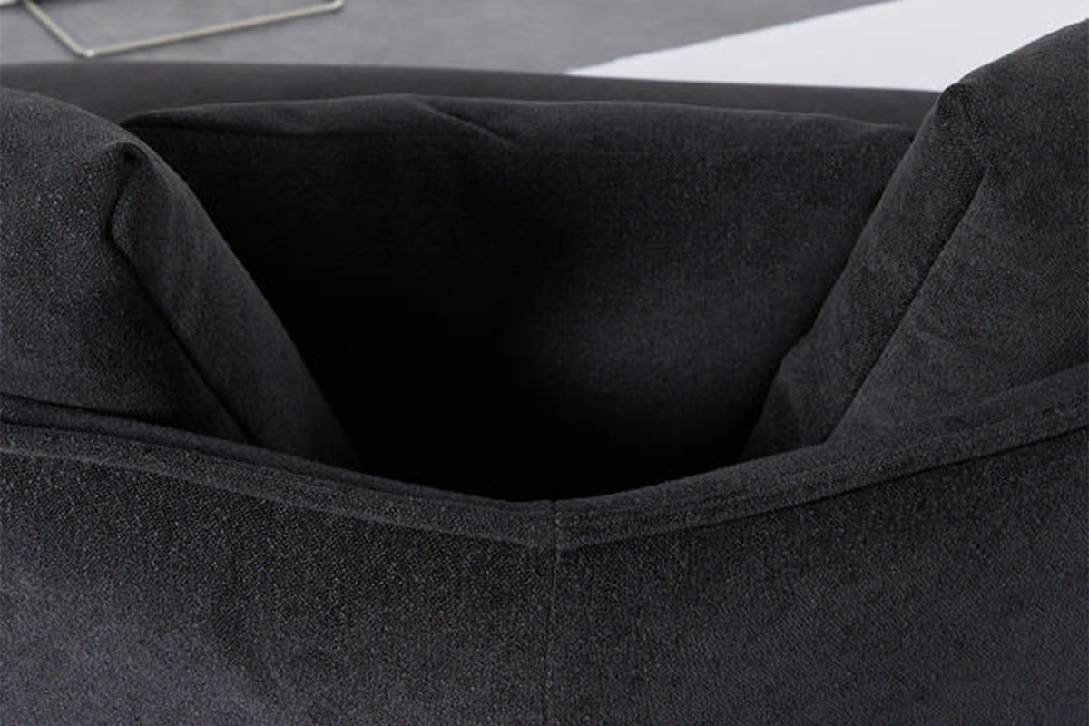 KAWOLA Sofa GARBO Designsofa Stoff schwarz
