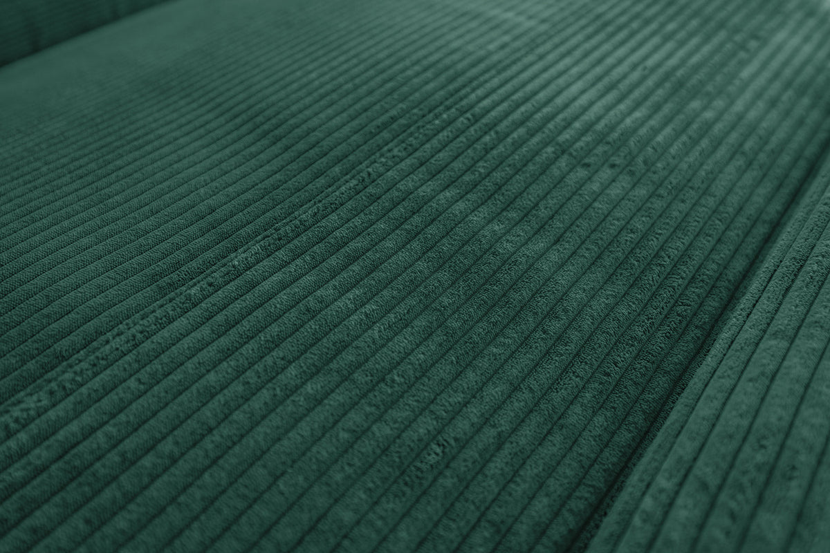 KAWOLA Sofa LAISKA Ecksofa Cord smaragd