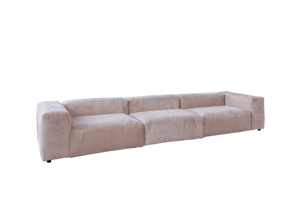 KAWOLA Sofa MIA Modulares Sofa 8-tlg. Cord taupe