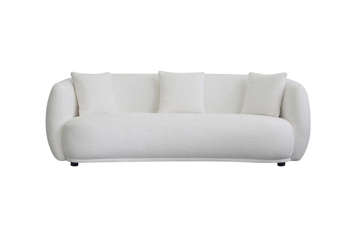 KAWOLA Sofa RADA 3-Sitzer Stoff cremeweiß