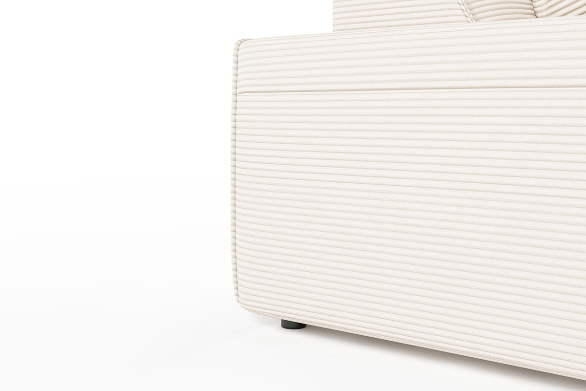 KAWOLA Sofa RANI 3-Sitzer Cord cremeweiß
