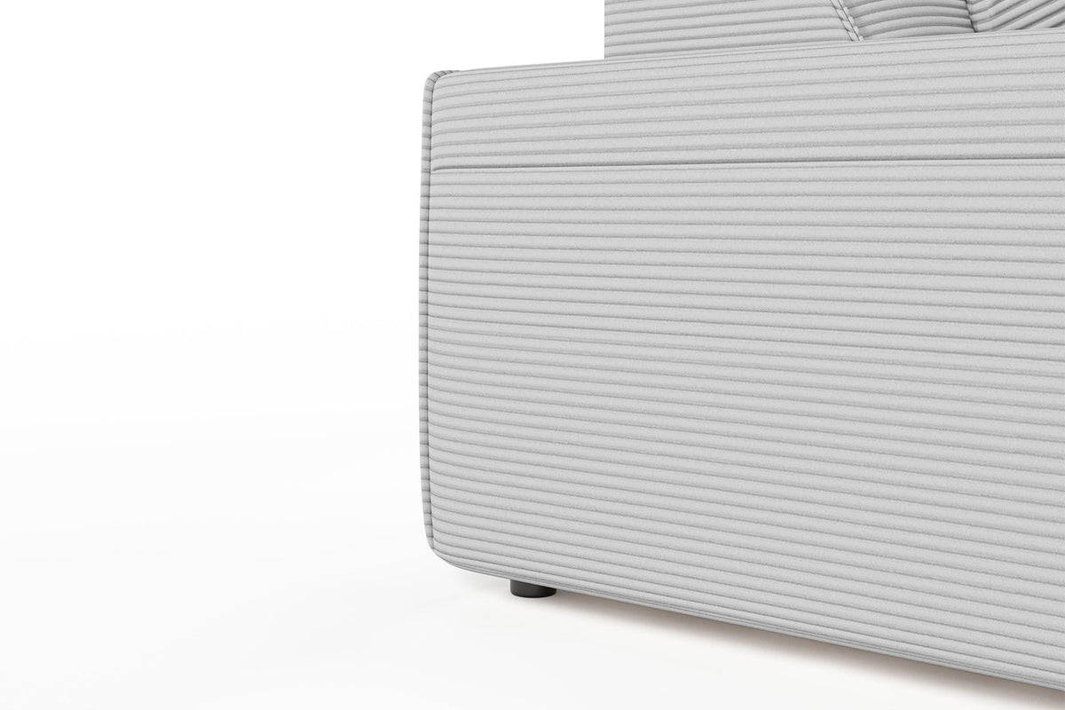 KAWOLA Sofa RANI 3-Sitzer Cord hellgrau