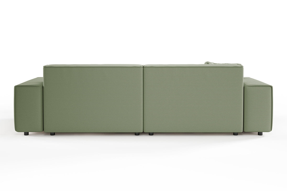 KAWOLA Sofa RANI 3-Sitzer Cord olivgrün