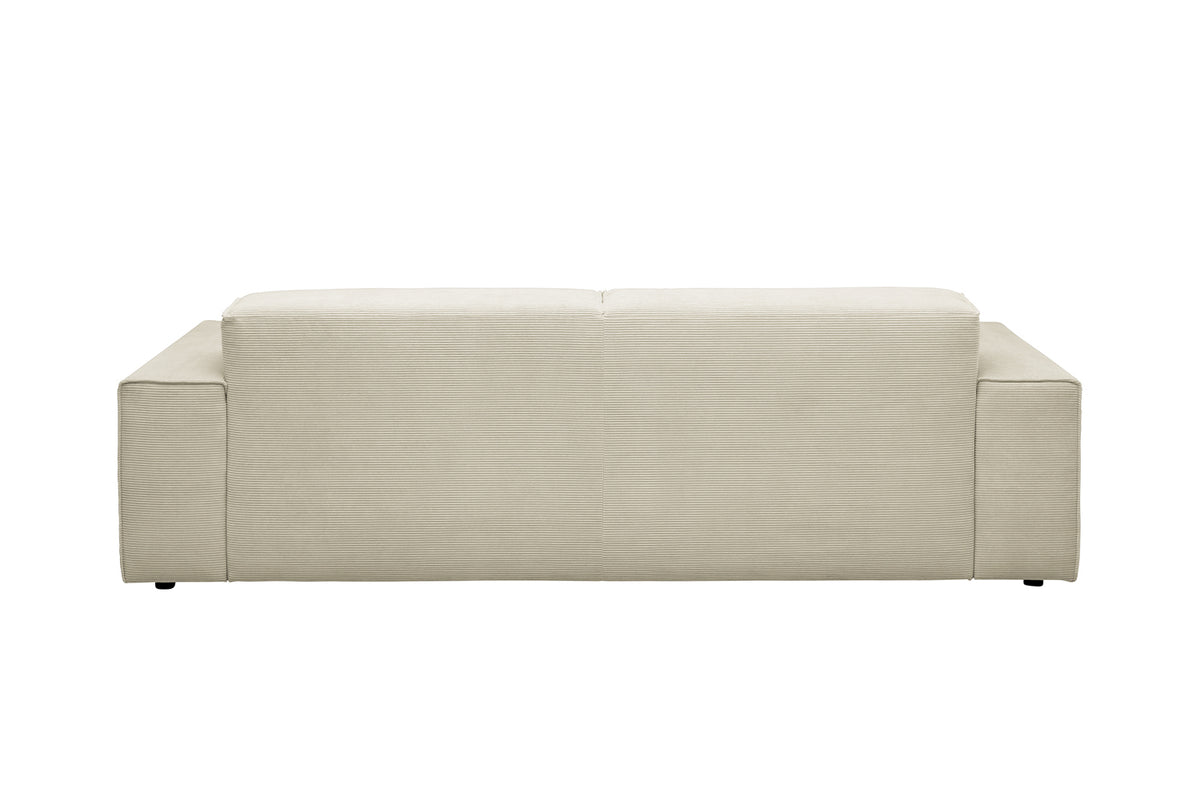 KAWOLA Sofa RANI 3-Sitzer Feincord beige