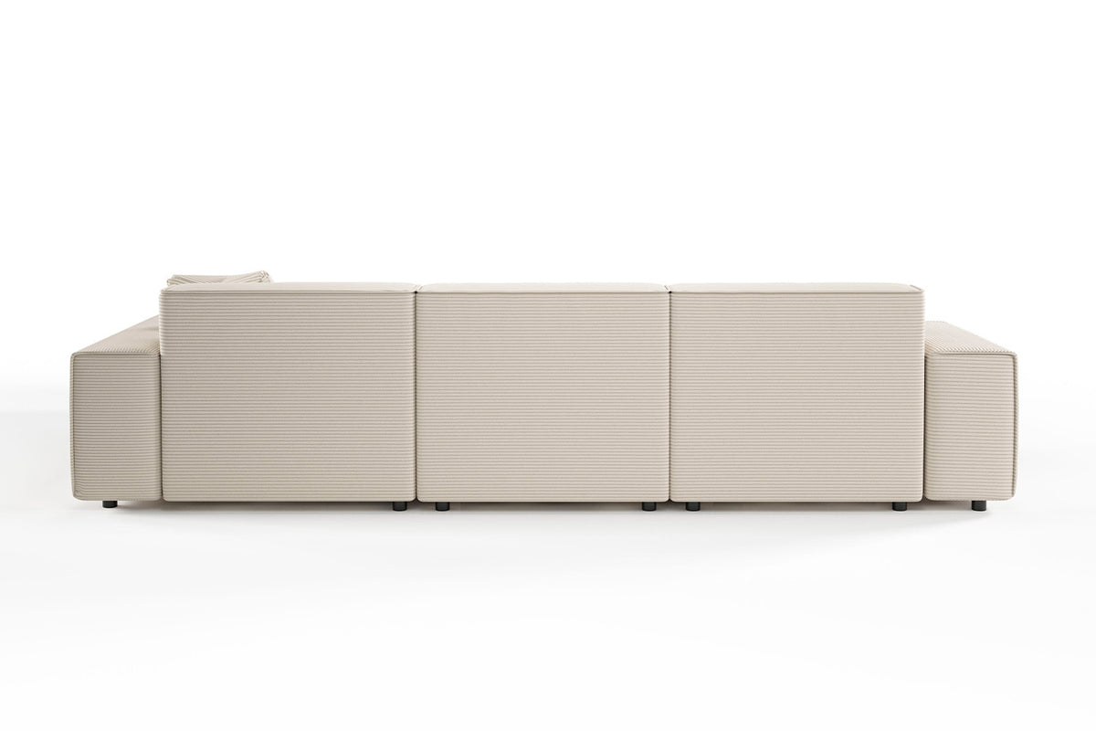 KAWOLA Sofa RANI Ecksofa Cord cremeweiß