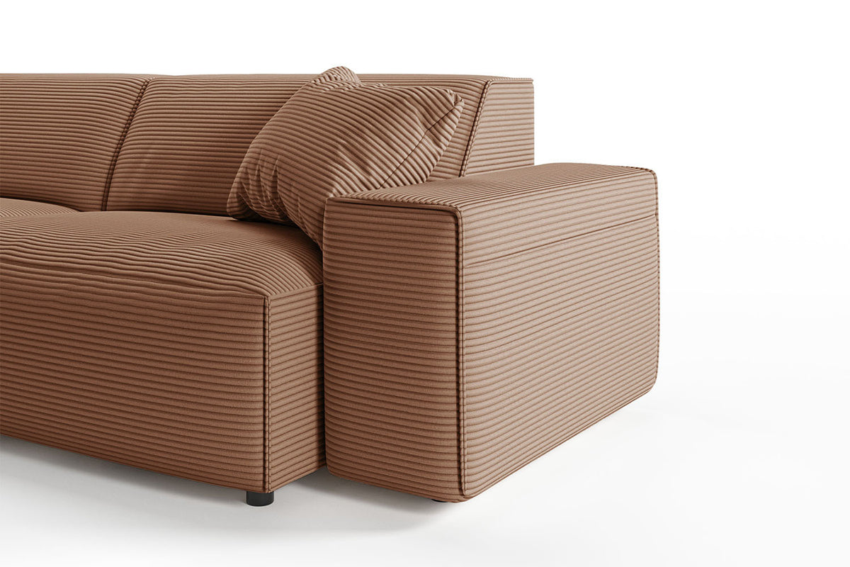 KAWOLA Sofa RANI Ecksofa Cord rost