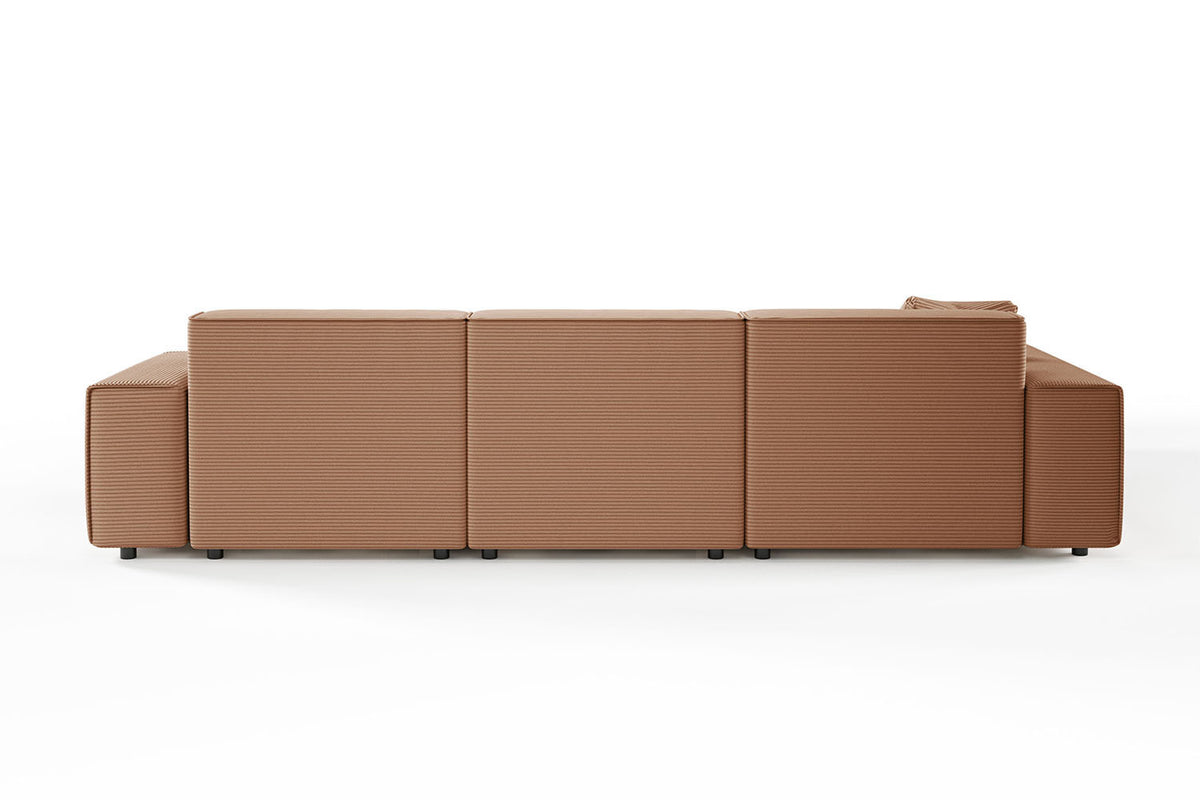 KAWOLA Sofa RANI Ecksofa Cord rost