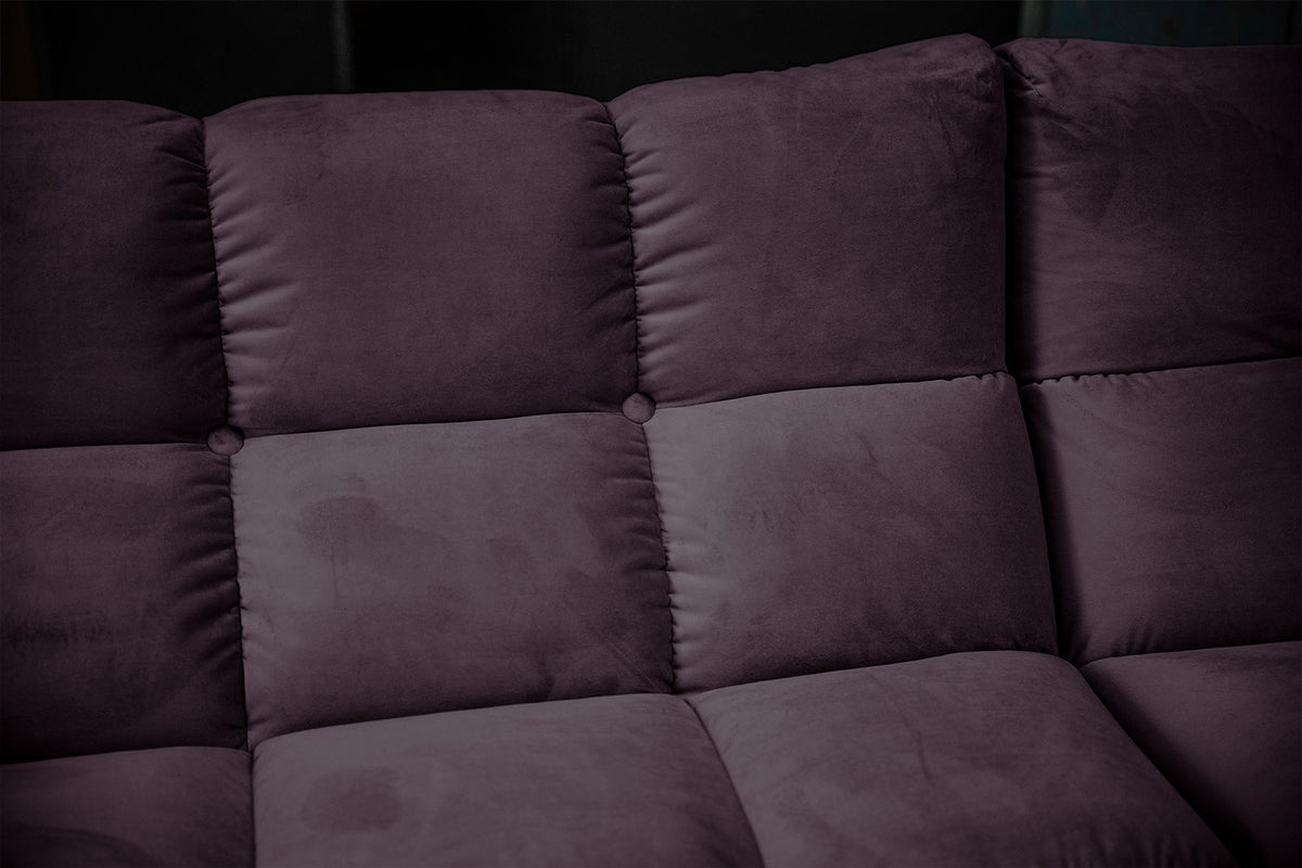 KAWOLA Sofa VIVIEN Ecksofa Velvet purple