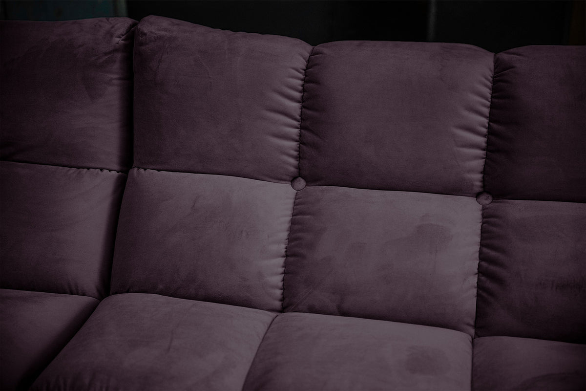 KAWOLA Sofa VIVIEN Ecksofa Velvet purple