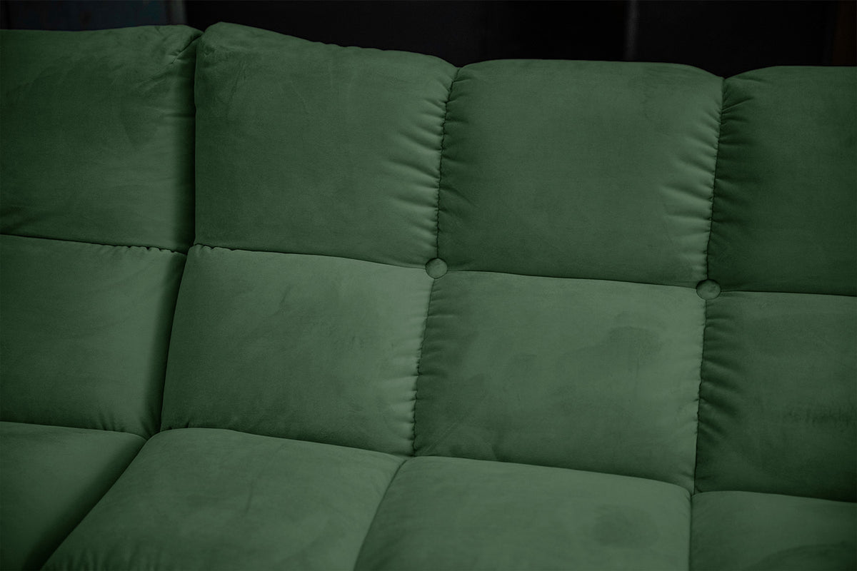 KAWOLA Sofa VIVIEN Ecksofa Velvet smaragd
