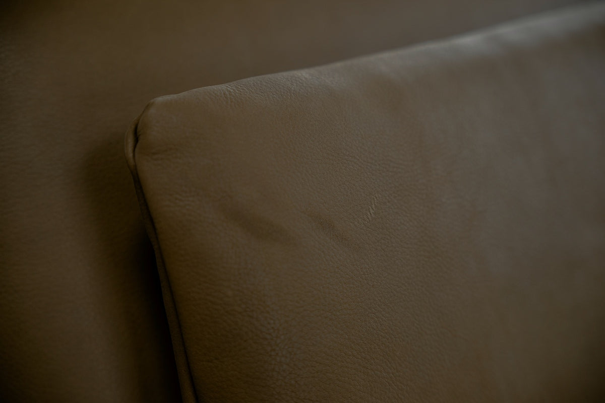 KAWOLA Sofa WIOLO Ecksofa Leder dunkelbraun