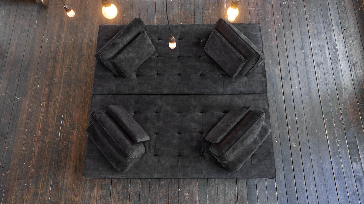 KAWOLA Sofa WIOLO Ecksofa velvet anthrazit