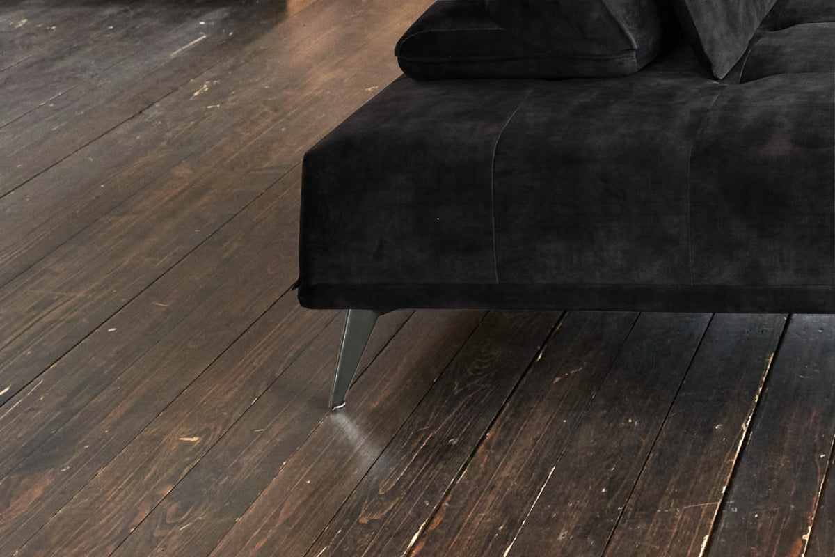 KAWOLA Sofa WIOLO Schlafsofa Daybed velvet anthrazit