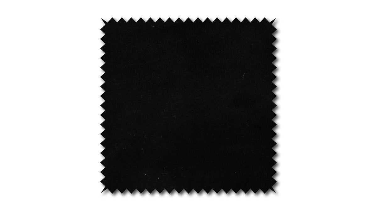 KAWOLA Stoffmuster Velvet schwarz