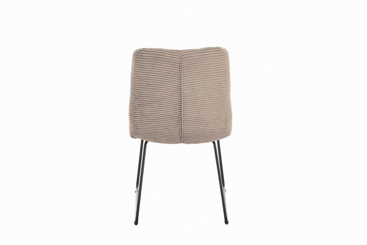 KAWOLA Stuhl NEW CHARME Esszimmerstuhl Cord taupe