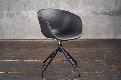 4x KAWOLA Stuhl DANI Esszimmerstuhl mit Drehfunktion Kunstleder grau