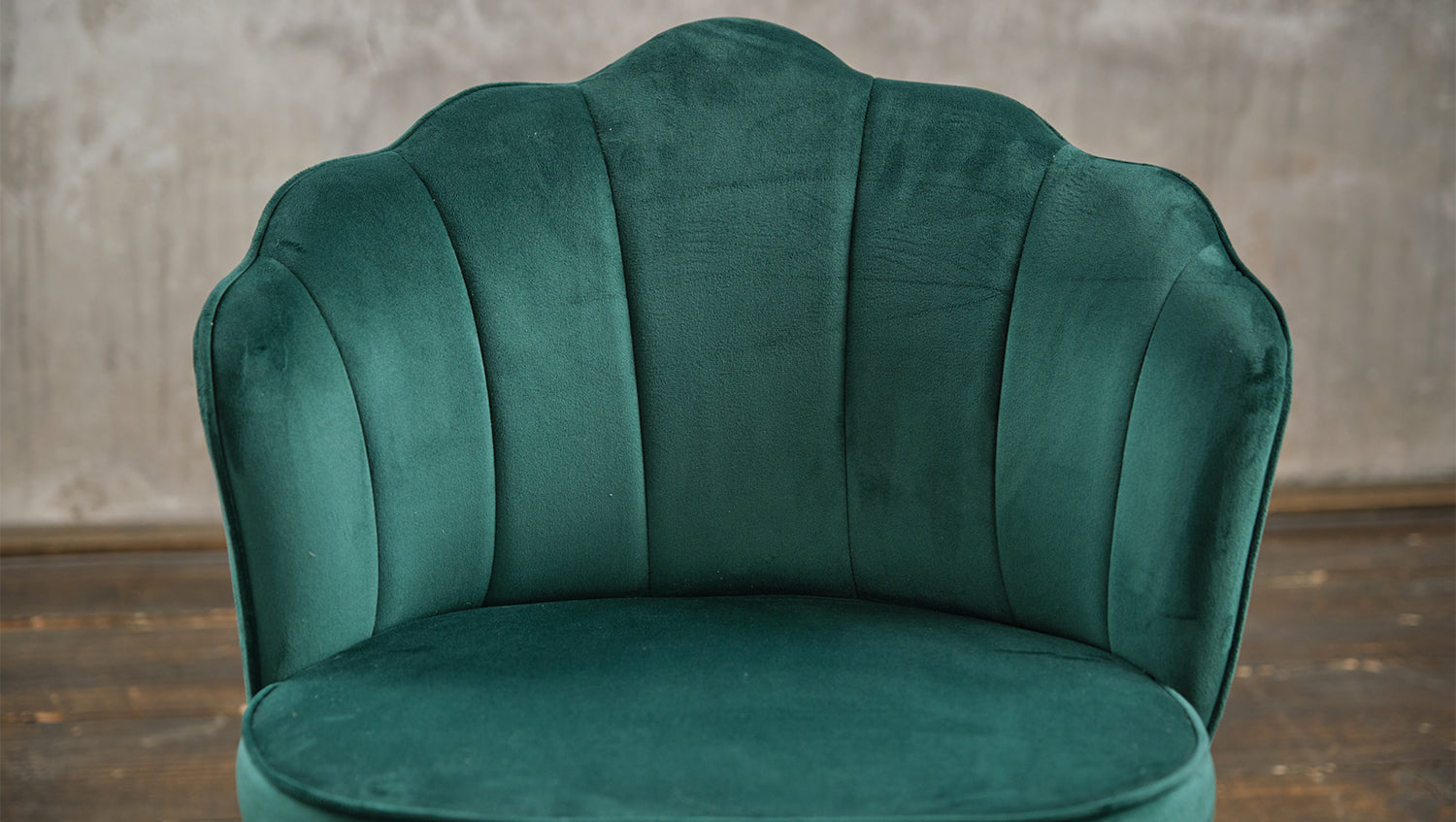 B-Ware KAWOLA Stuhl SALLY Esszimmerstuhl Velvet grün Fuß gold