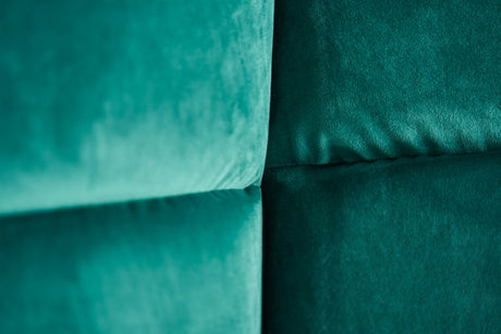 B-Ware KAWOLA Big Sofa NERLA Stoff Velvet grün