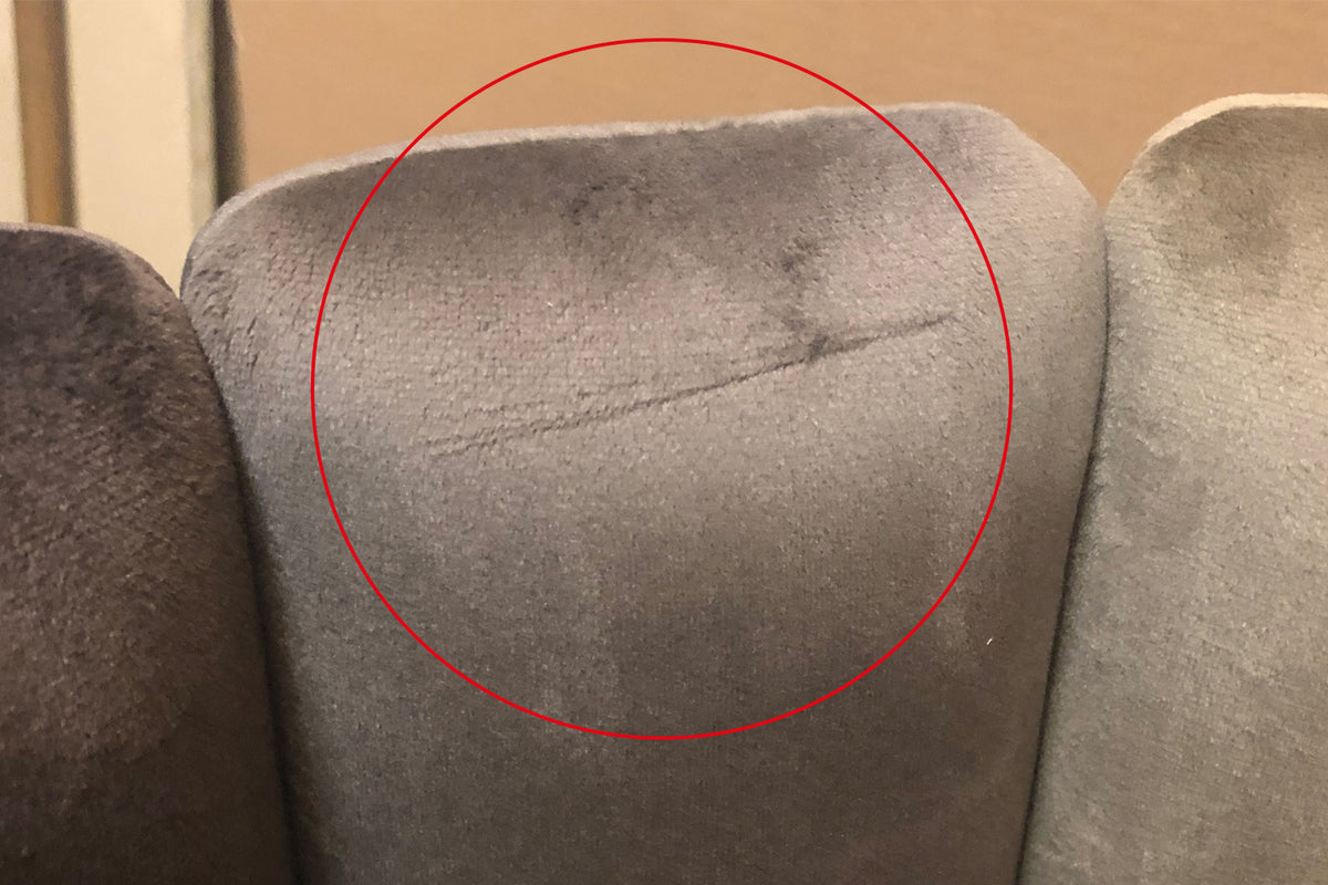 B-Ware KAWOLA Bürostuhl TERRY Schreibtischstuhl Velvet anthrazit