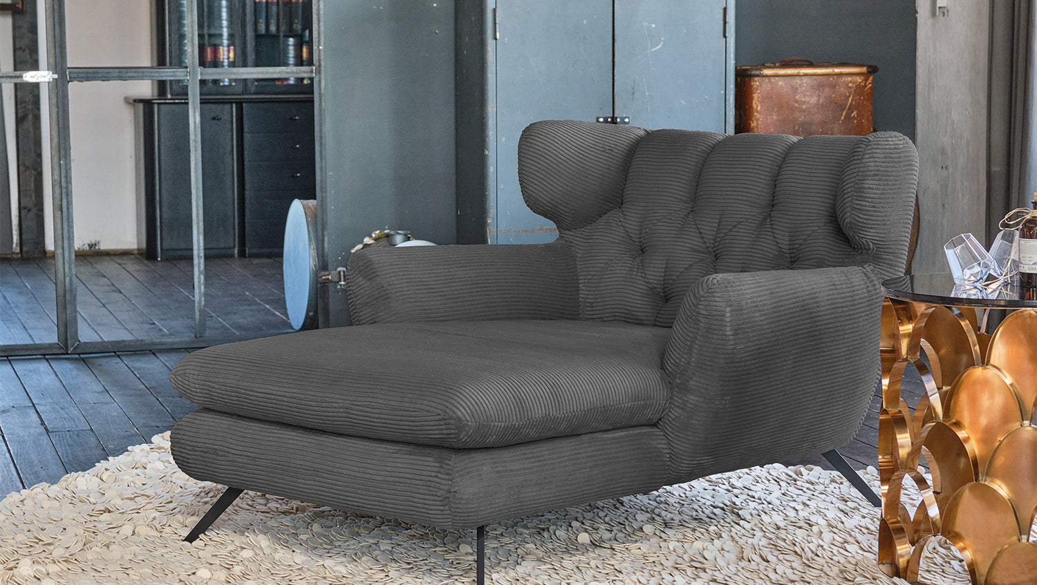 B-Ware KAWOLA CHARME Longseat Cord grau