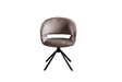 B-Ware KAWOLA Esszimmerstuhl LARA Drehstuhl Velvet taupe