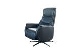 B-Ware KAWOLA Sessel SARI Relaxsessel drehbar Leder schwarz