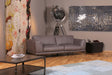 B-Ware KAWOLA Sofa Deside 3-Sitzer Leder Pallino grau