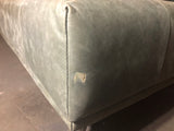 B-Ware KAWOLA Sofa WIOLO Schlafsofa Daybed Leder moosgrün